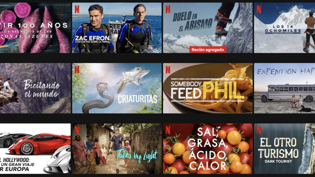 Documentales de viajes en netflix ,Netflix