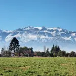 Paisaje rural y cordillera de los Andes desde Condoroma ,losandes.cl