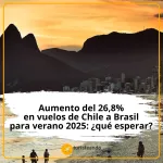 Aumento del 26,8% <br>en vuelos de Chile a Brasil <br>para verano 2025: ¿qué esperar?